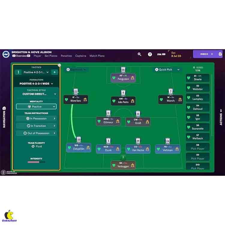 بازی Football Manager 2024 Console برای PS5 — تصویر ۵