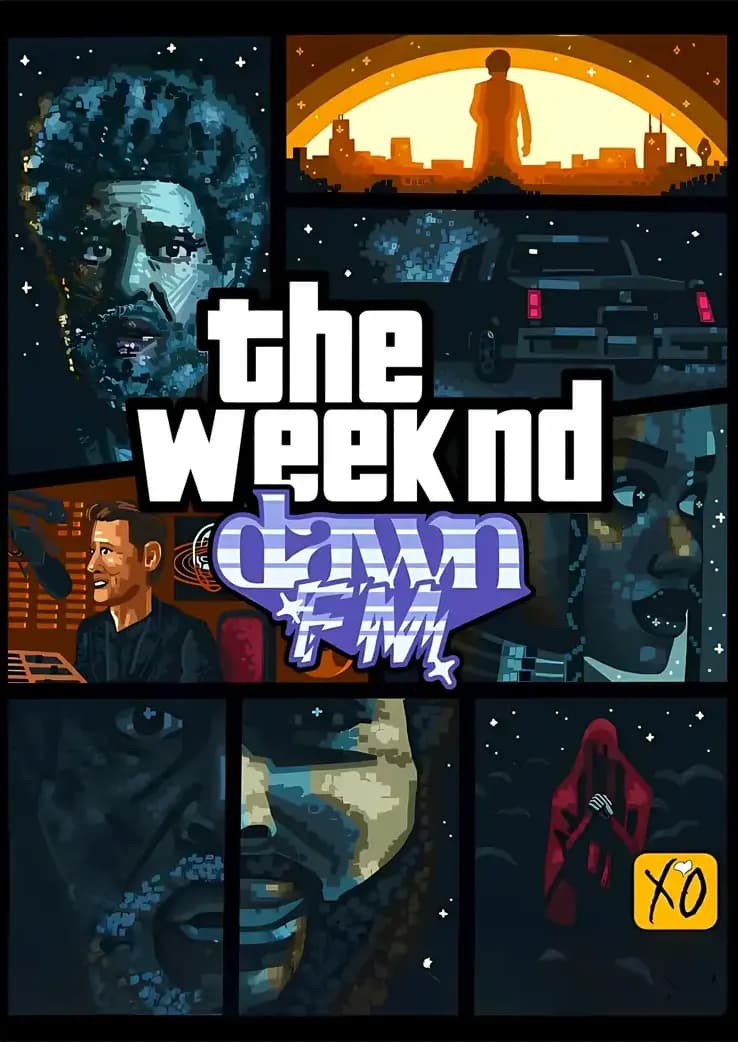 متال پوستر The Weeknd کد N607