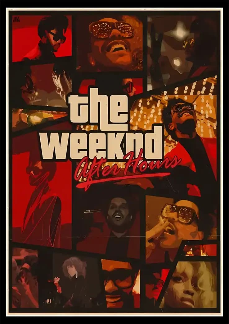 متال پوستر The Weeknd کد N606