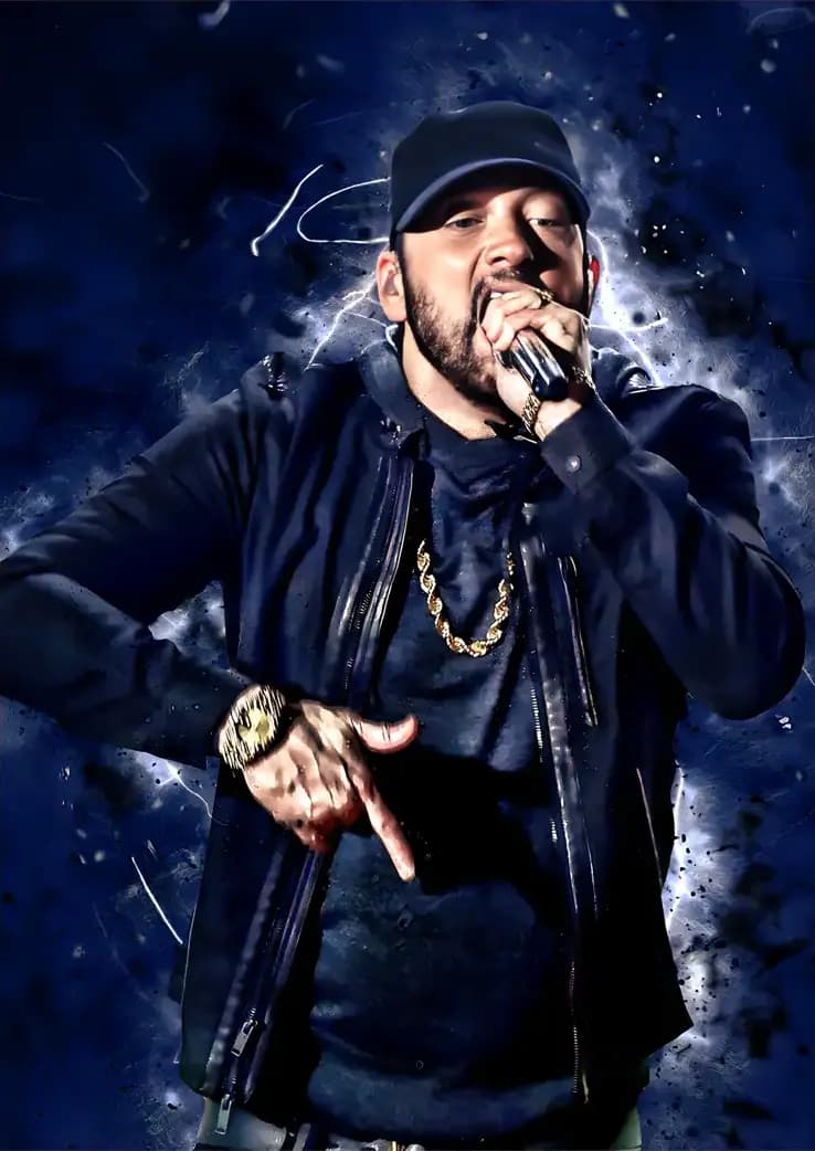 متال پوستر Eminem کد N604 — تصویر ۲
