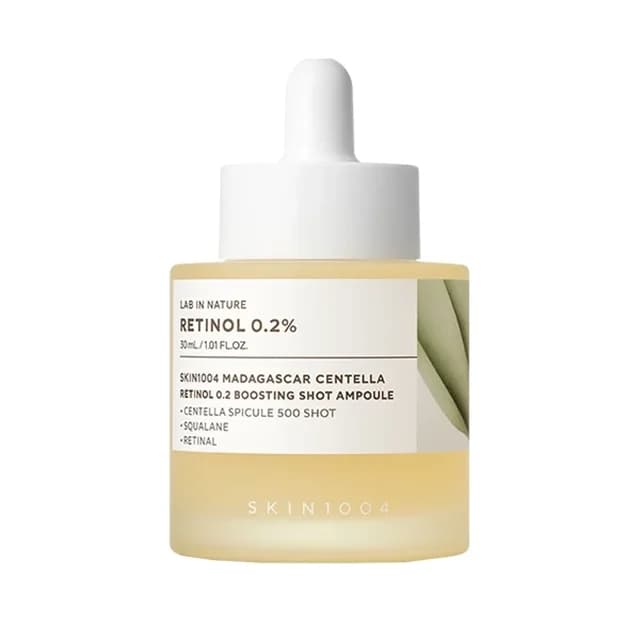 امپول رتینول 0.2% سنتلا SKIN1004 ضد چروک ملایم و جوانساز پوست (Skin1004 Madagascar Centella Retinol 0.2% Boosting Shot)