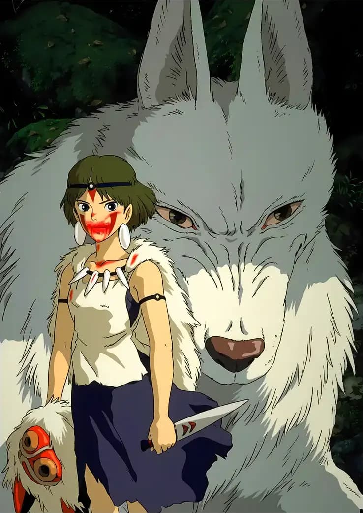 متال پوستر انیمه Princess Mononoke کد N606