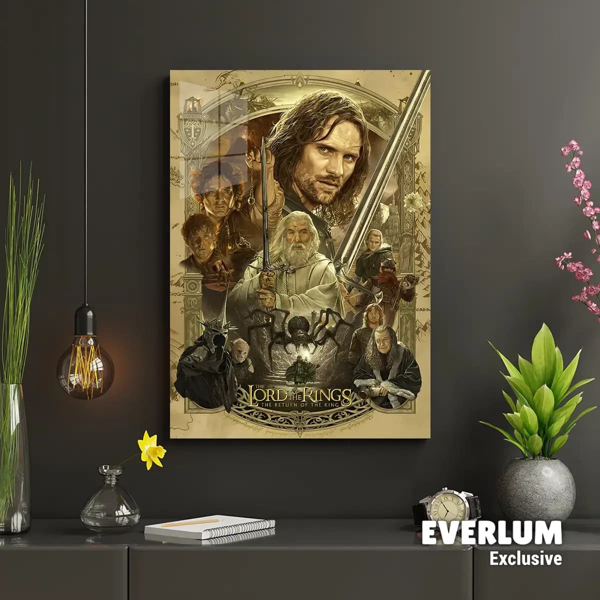 متال پوستر فیلم Lord Of The Rings کد N608 — تصویر ۳