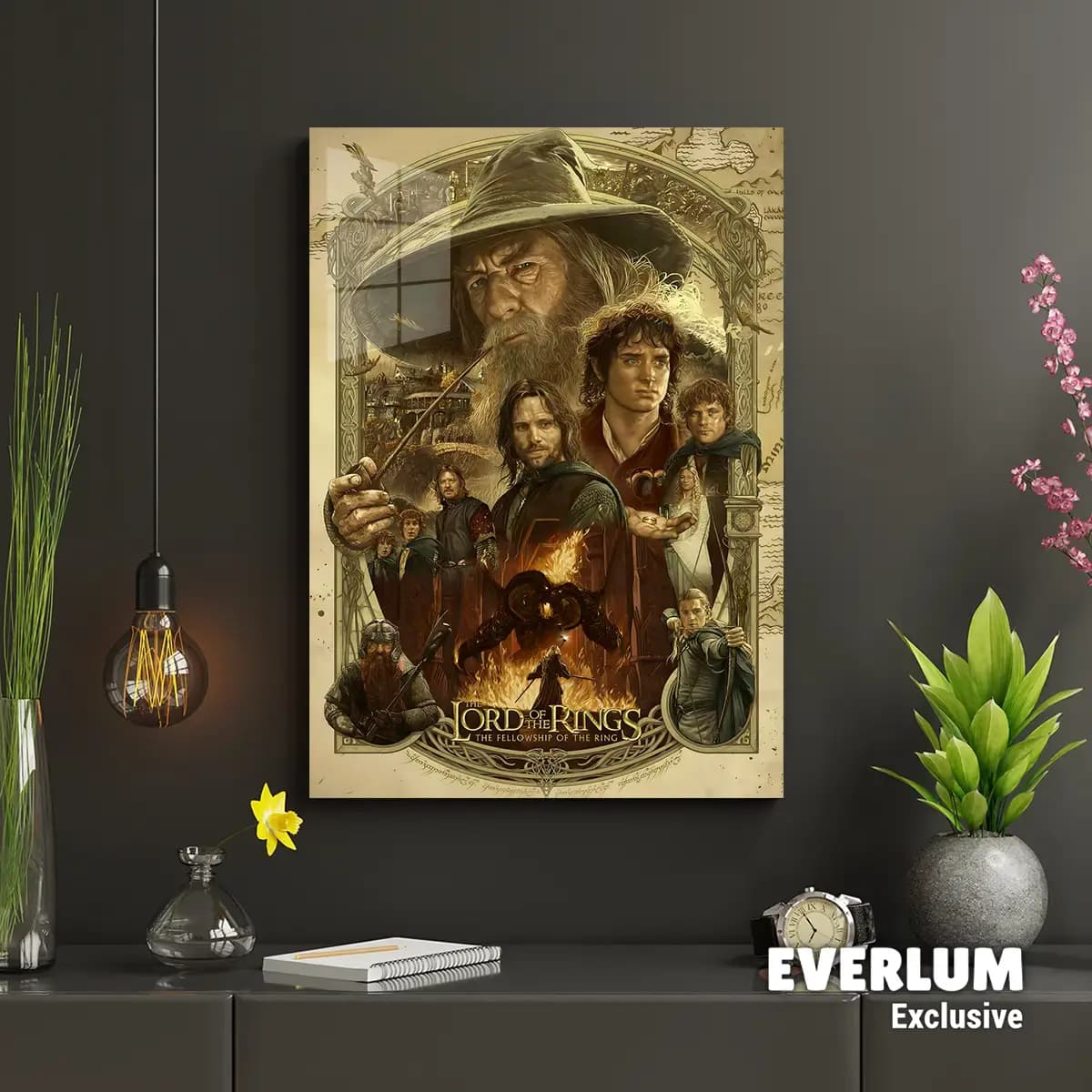 متال پوستر فیلم Lord Of The Rings کد N607 — تصویر ۳