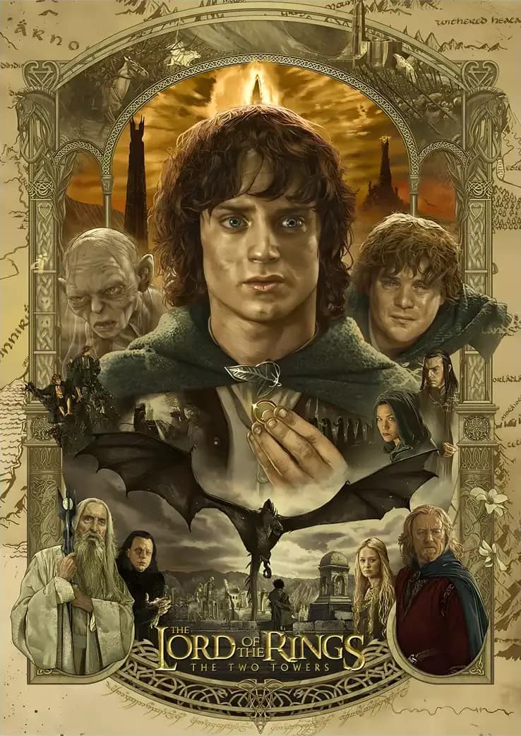 متال پوستر فیلم Lord Of The Rings کد N606