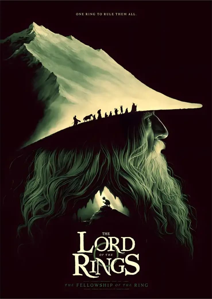 متال پوستر فیلم Lord Of The Rings کد N605 — تصویر ۲