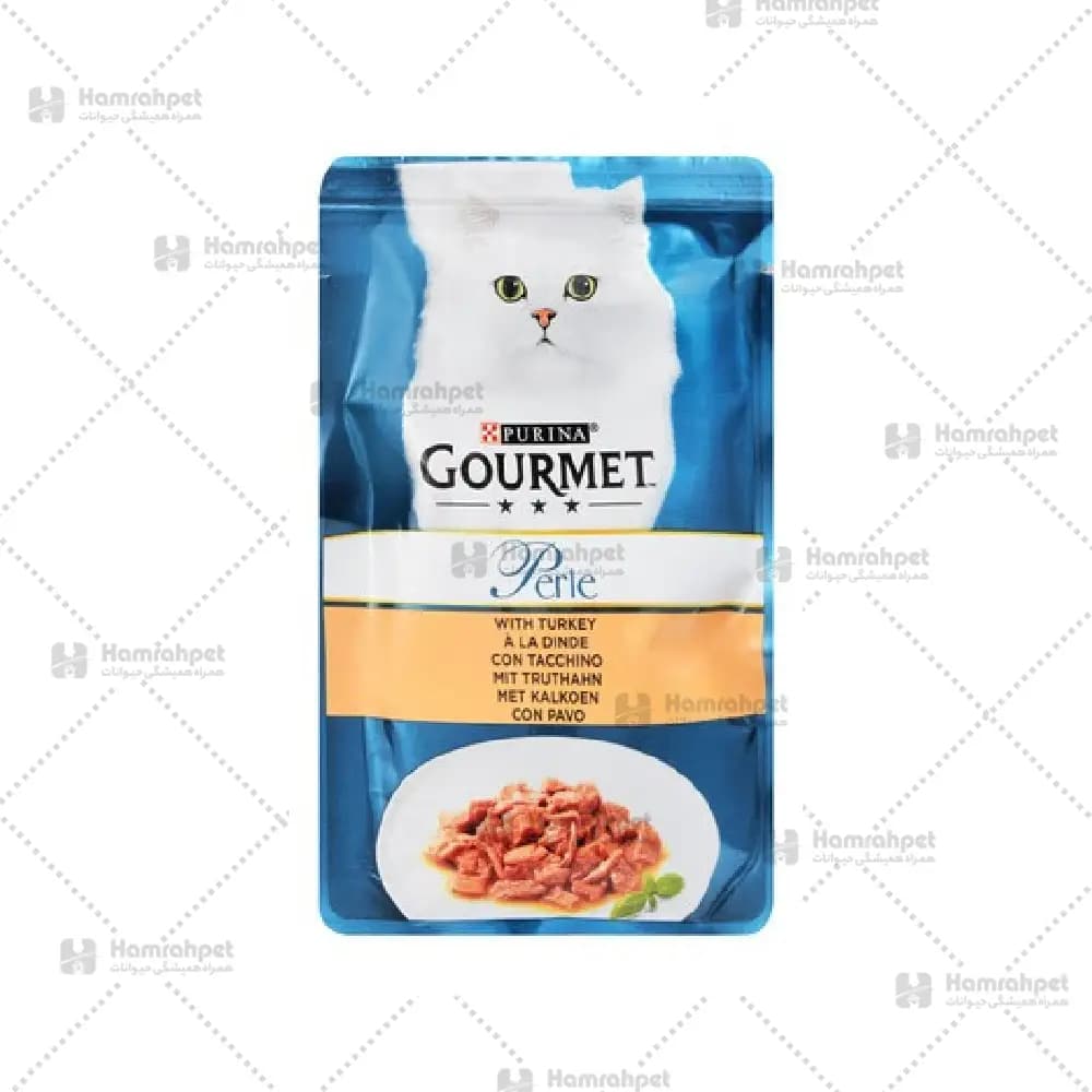 پوچ گربه گورمت با طعم بوقلمون — تصویر ۲