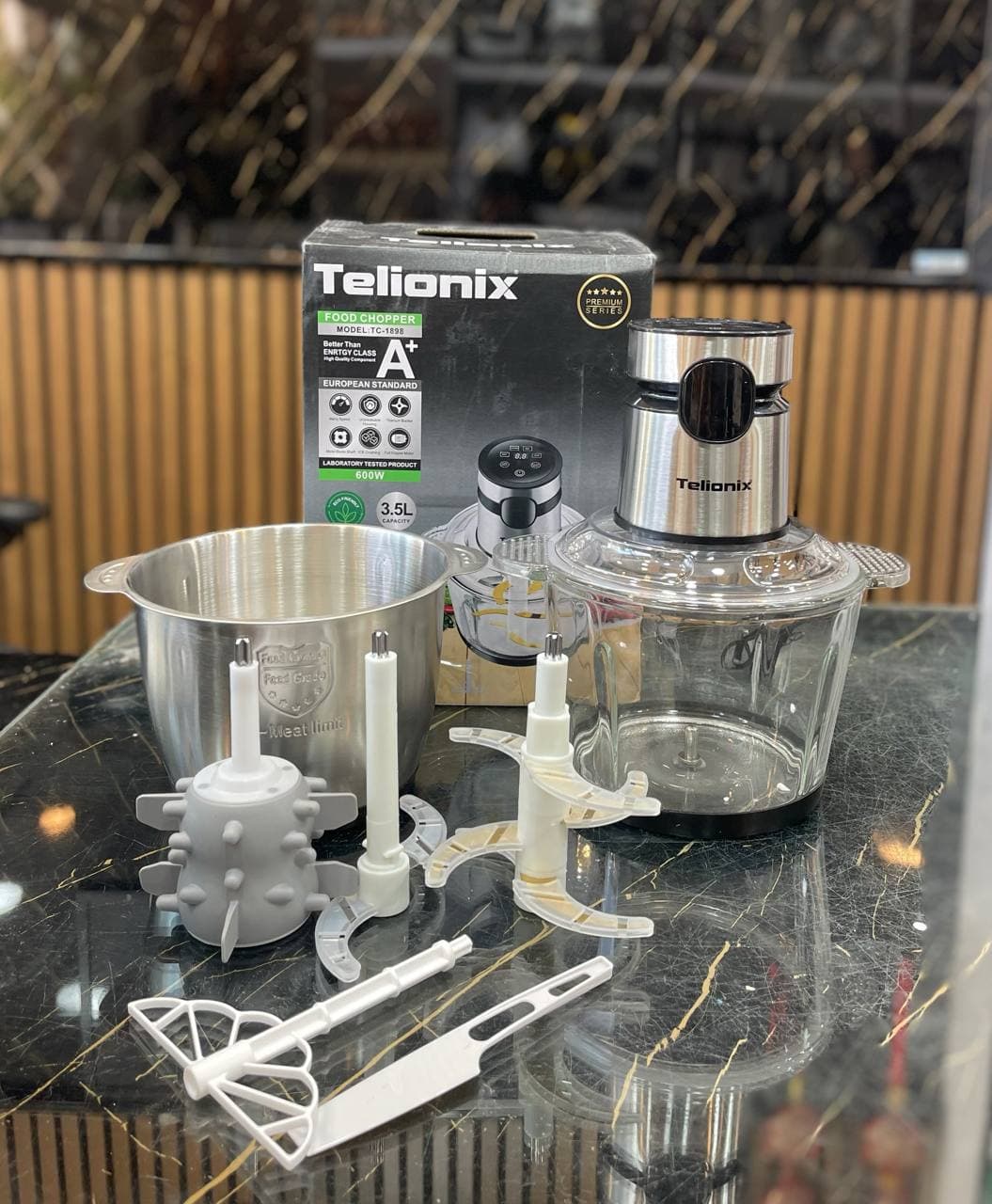 خردکن دو کاسه دیجیتالیTelionix💥 مدل TC-1898