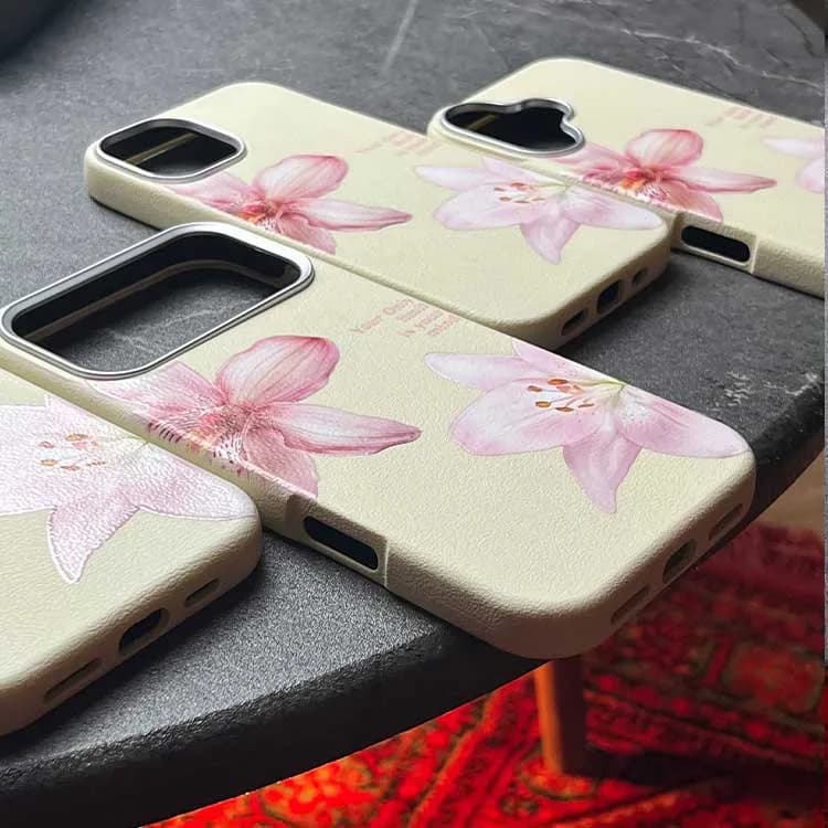 قاب لیلیوم صورتی مدل iPhone 13 Pro Max | قاب فانتزی شیک — تصویر ۵