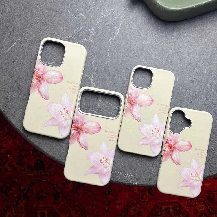 قاب لیلیوم صورتی مدل iPhone 13 Pro Max | قاب فانتزی شیک — تصویر ۶