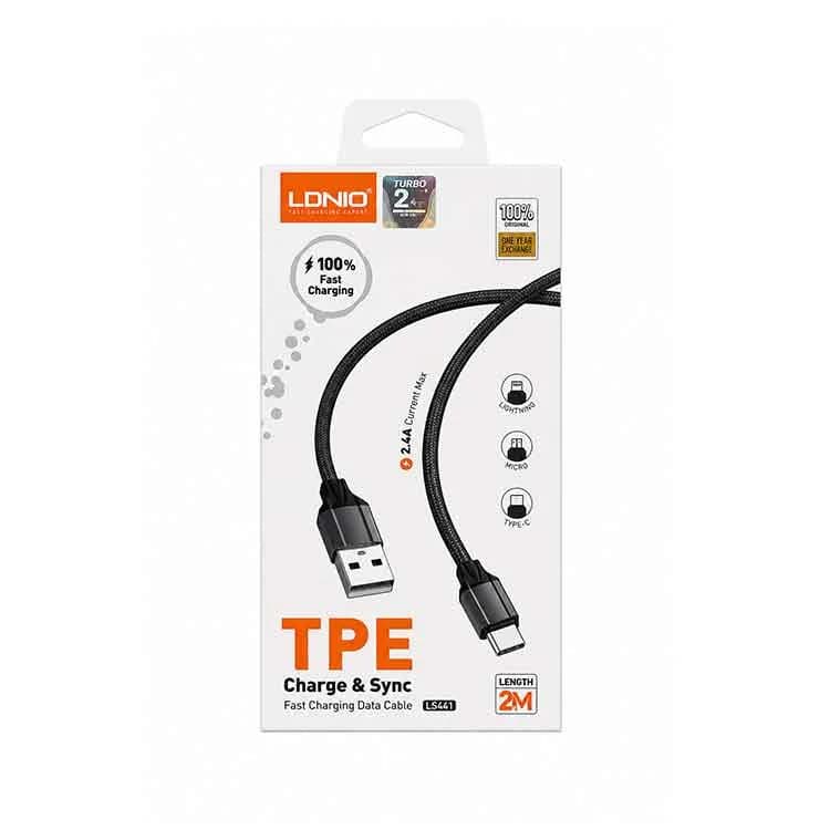 کابل USB به Micro USB الدینیو LDNIO LS441 | کابل شارژ و انتقال داده 1 متری