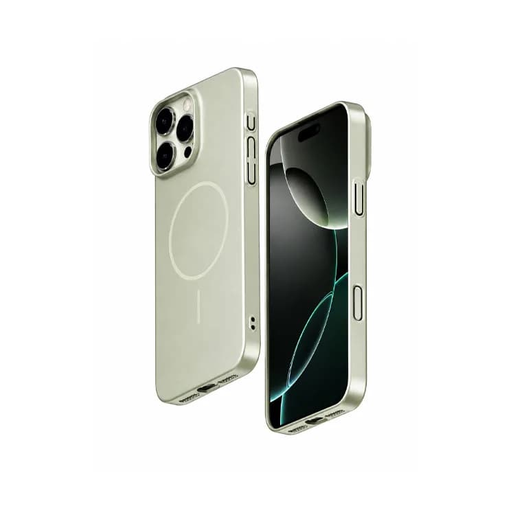 قاب سیمپل کیس مدل iPhone 15 Pro Max | رنگ ماچا با MagSafe