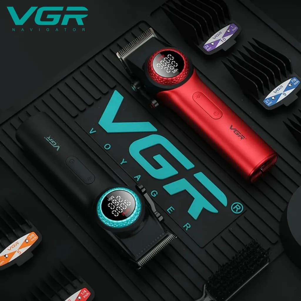 ماشین اصلاح حرفه ای ویجی آر مدل V_001 مشکی — تصویر ۹