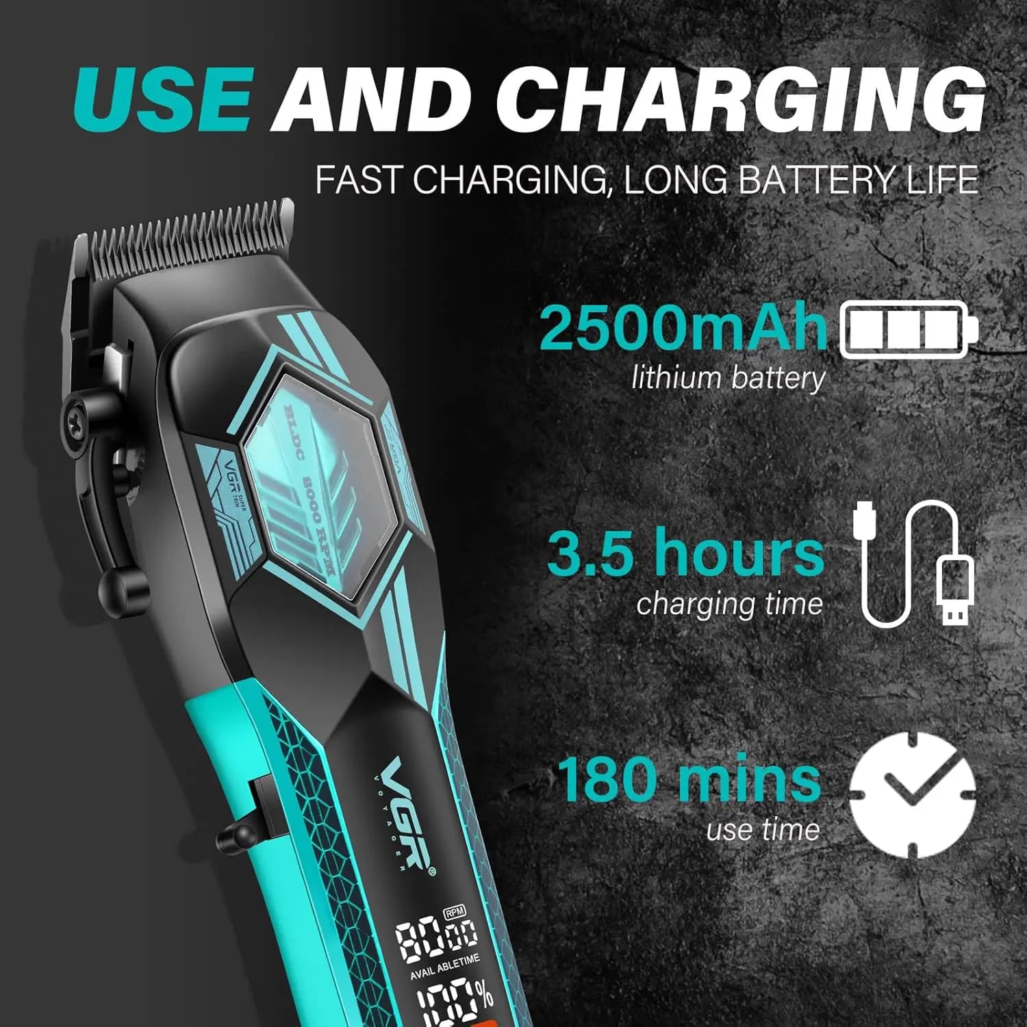 ماشین اصلاح حجم زن وی جی آر مدل V-119 — تصویر ۴