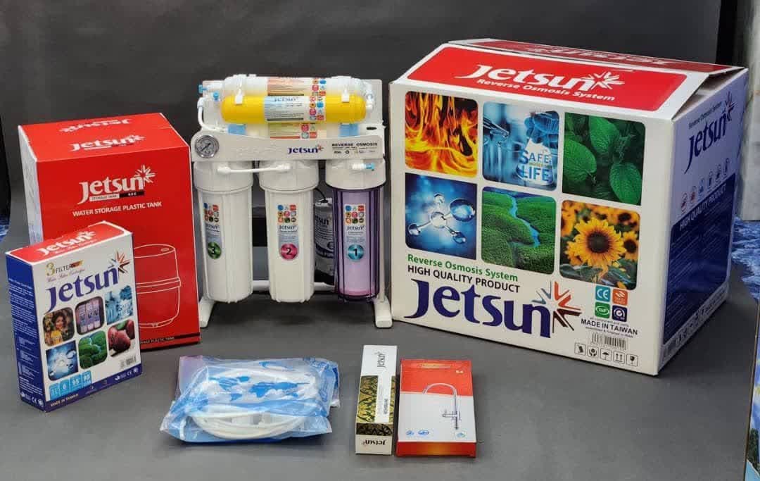 دستگاه تصفیه آب بینظیر۷مرحله جت سان (JETSUN) با قطعات 💯٪ وارداتی باطراحی جدید