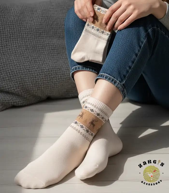 جوراب ساقدار وینتیج دخترانه VIUNA