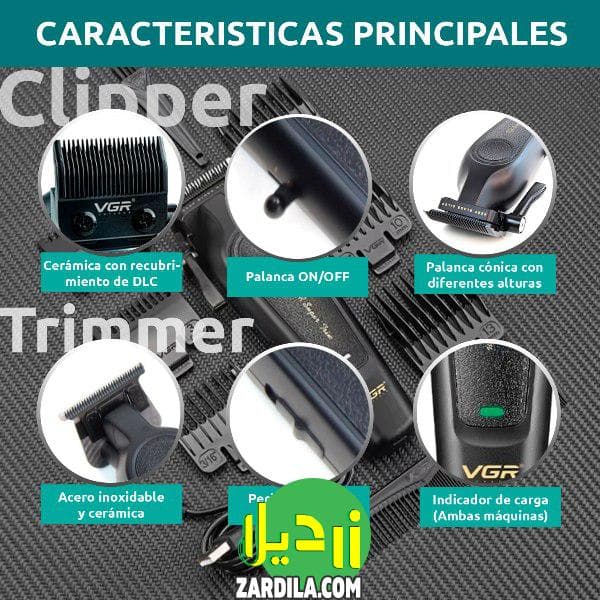 ست ماشین اصلاح وی جی آر 995+V- 197 — تصویر ۴