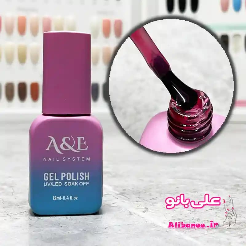 لاکژل ناخن آبنباتی ای اند ای A&E کد ۰۷