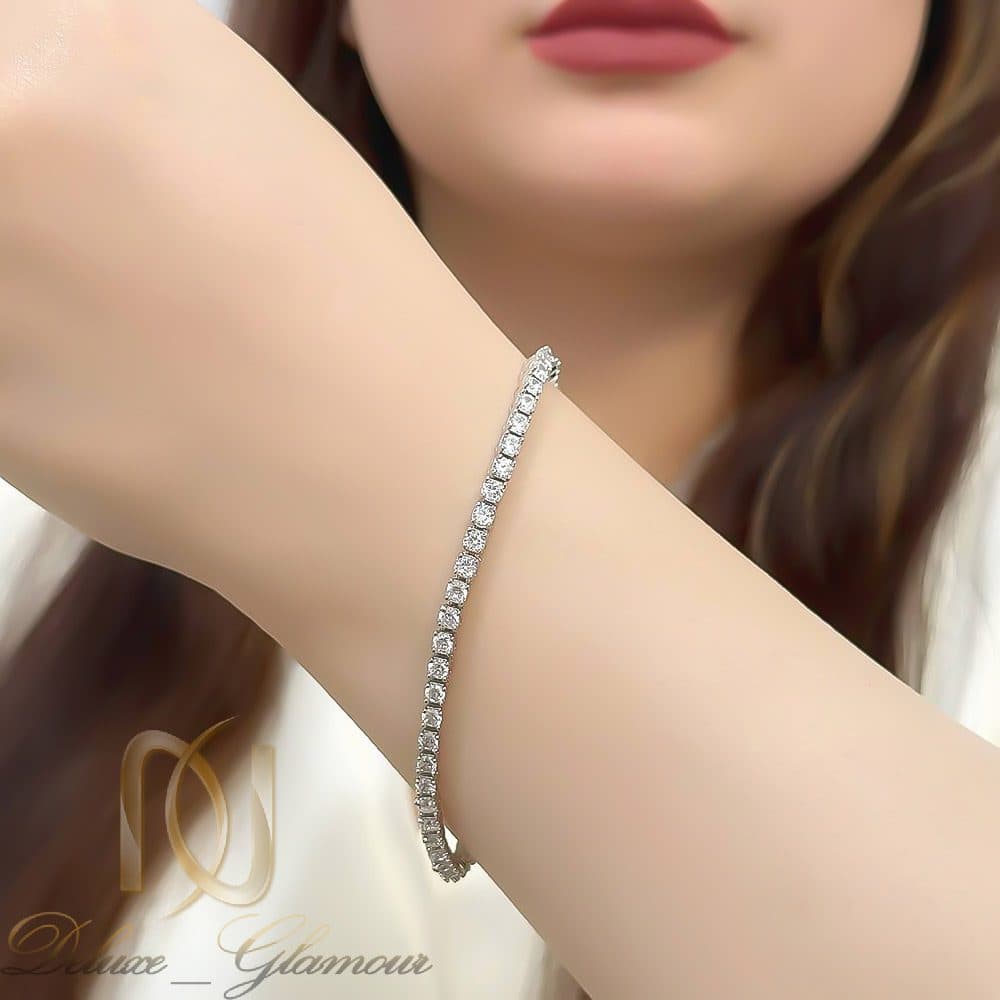 دستبند نقره زنانه تنیسی — تصویر ۳