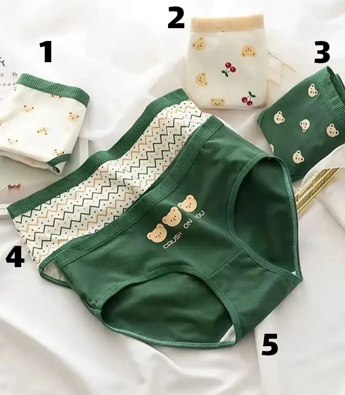 شورت نخ پنبه زنانه طرح تدی سبز
