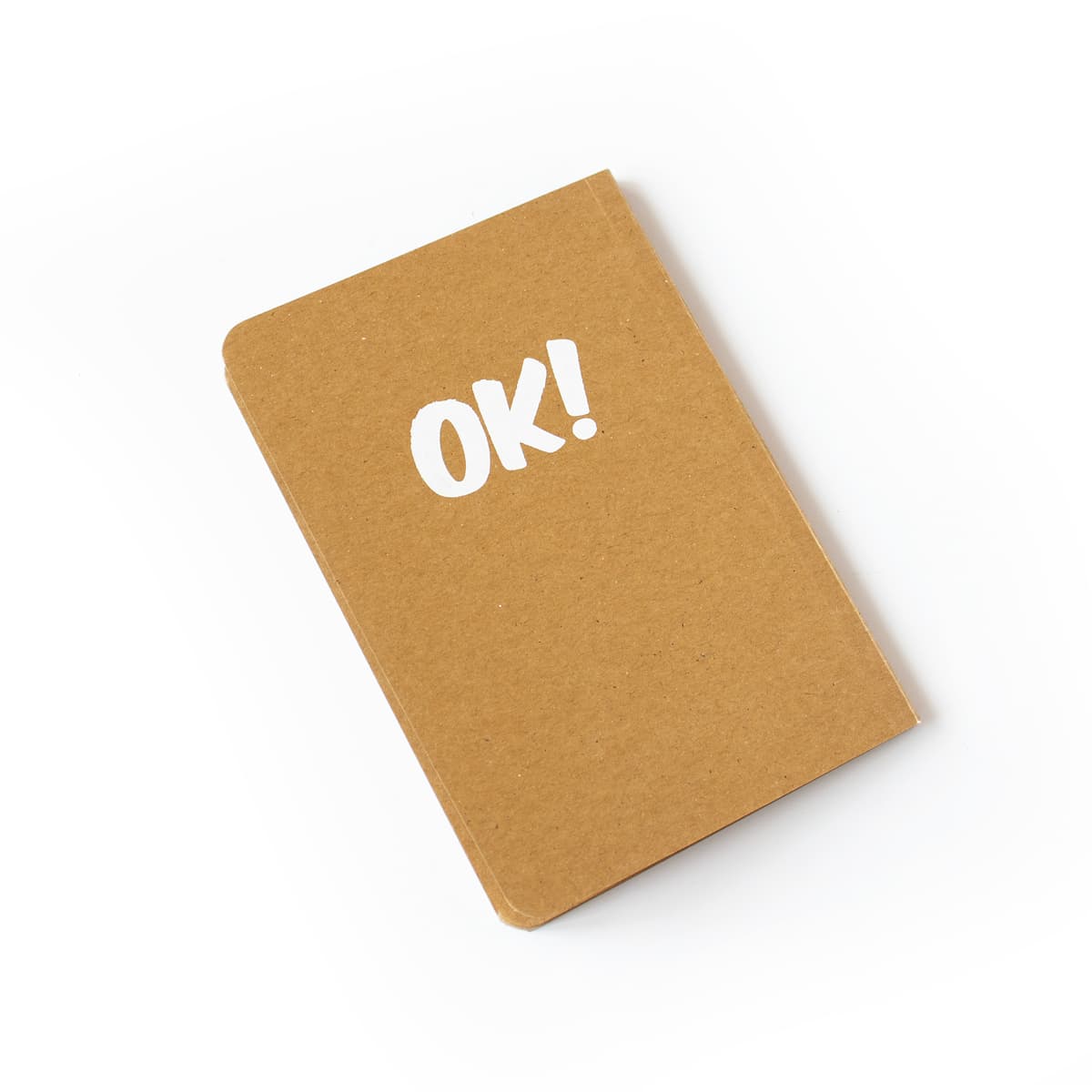 دفتر کرافت A6 طرح OK پیل (PILL)
