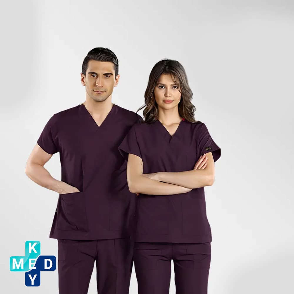 اسکراب شلوار بادمجانی سیزگی cizgi medical