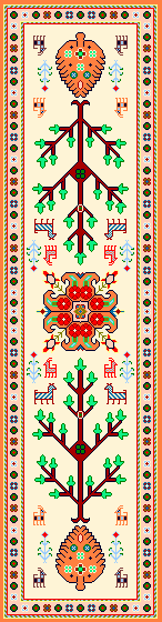 نقشه سنتی گلیم ،s20-258-1
