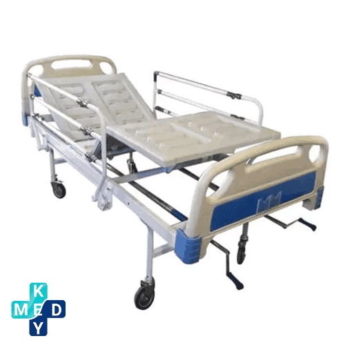 تخت بیمار خانگی مکانیکی سه شکن رویه فایبر