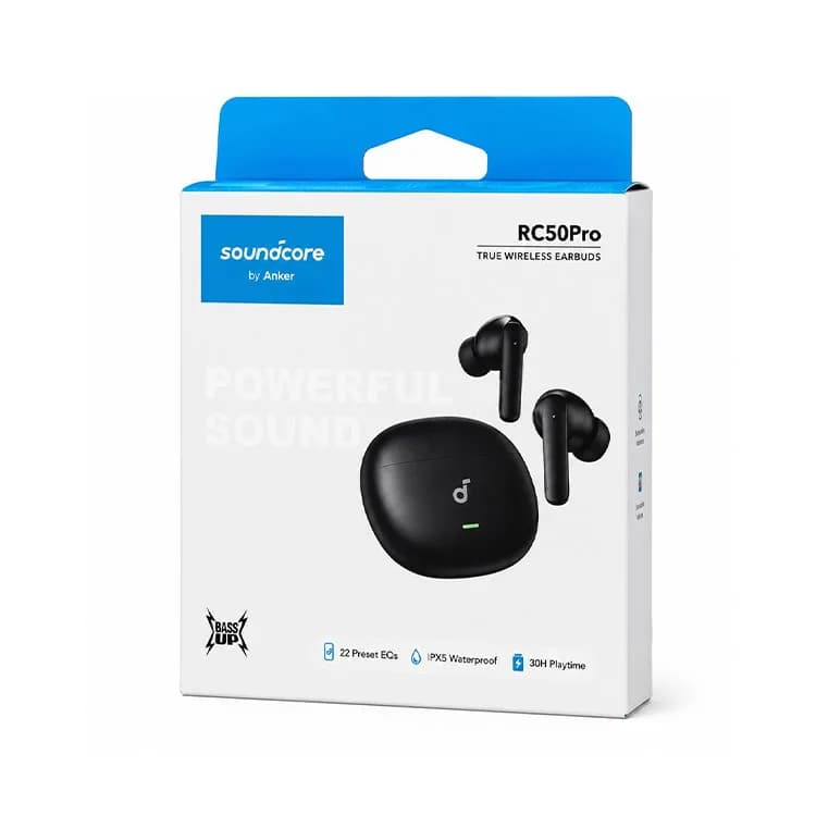 ایرپاد Anker Soundcore RC50 Pro | هندزفری بلوتوثی بی‌سیم با کیفیت صدای قدرتمند