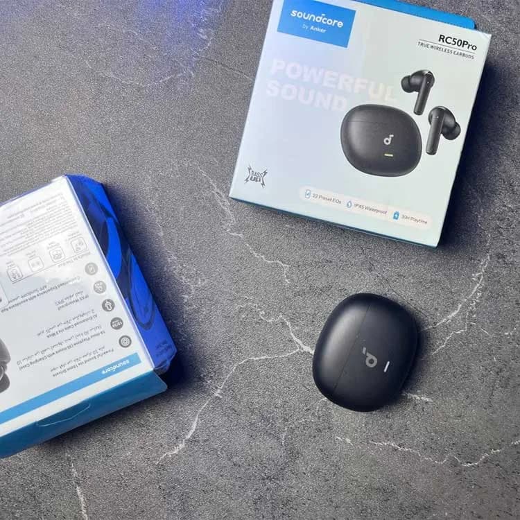 ایرپاد Anker Soundcore RC50 Pro | هندزفری بلوتوثی بی‌سیم با کیفیت صدای قدرتمند — تصویر ۴