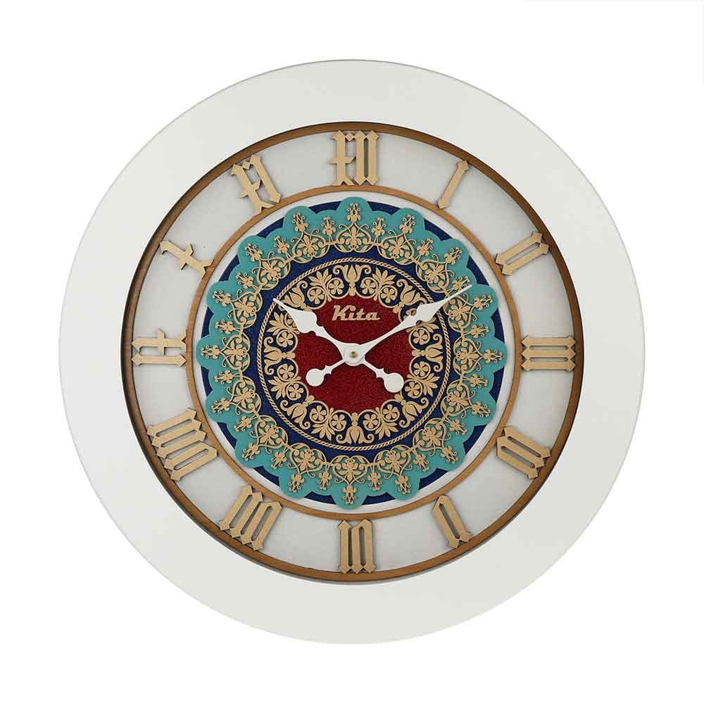 ساعت دیواری چوبی کیتا، مدل رویال، کد CKS 651-W – (60 ،40 و 80 cm)