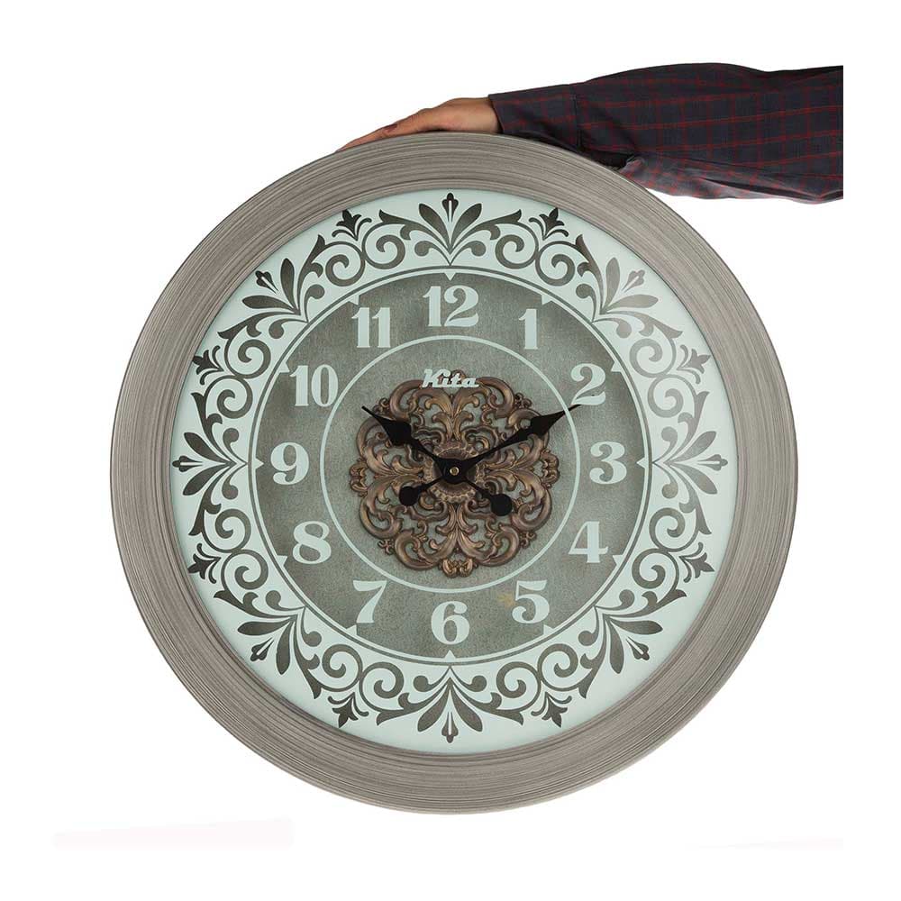 ساعت دیواری چوبی کیتا، مدل، ویترای، کد CKV 663 U – (قطر 60 cm) — تصویر ۷