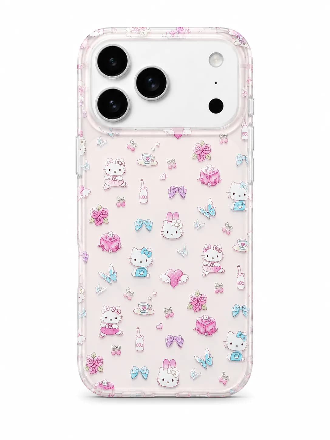 قاب آبنباتی KITTY آیفون iPhone 17 Pro Max | قاب ژله‌ای فانتزی طرح کیتی با طراحی جذاب