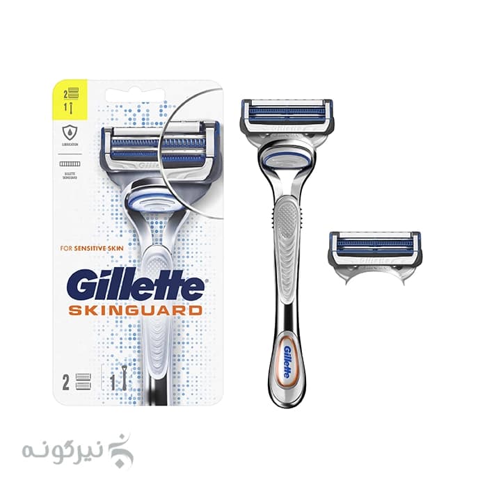 تیغ اصلاح مردانه ژیلت مدل Skinguard Sensitive