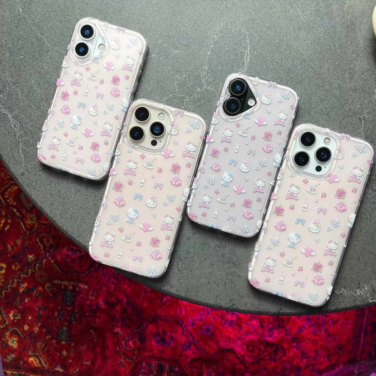 قاب آبنباتی KITTY آیفون iPhone 17 Pro | قاب ژله‌ای فانتزی طرح کیتی با طراحی جذاب — تصویر ۲