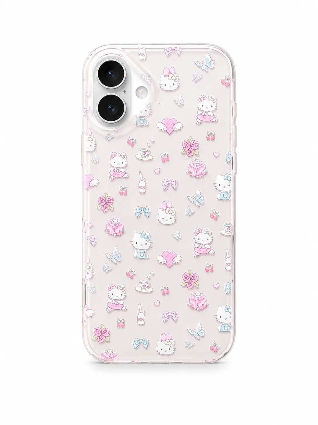 قاب آبنباتی KITTY آیفون iPhone 17 | قاب ژله‌ای فانتزی طرح کیتی با طراحی جذاب
