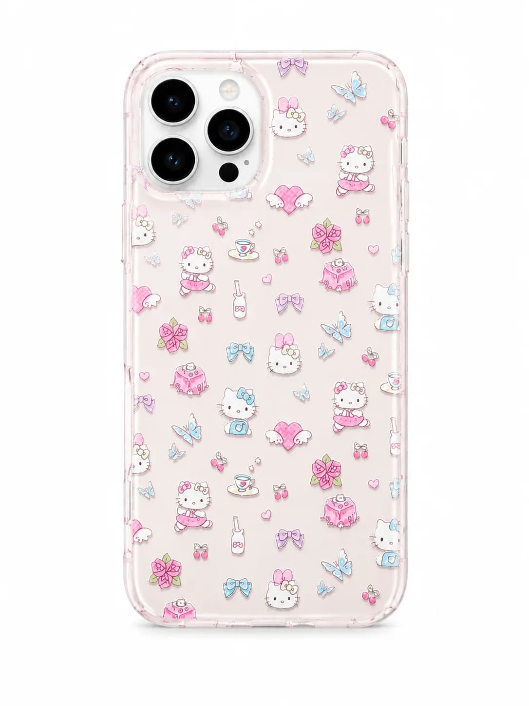 قاب آبنباتی KITTY آیفون iPhone 16 Pro Max | قاب ژله‌ای فانتزی طرح کیتی با طراحی جذاب