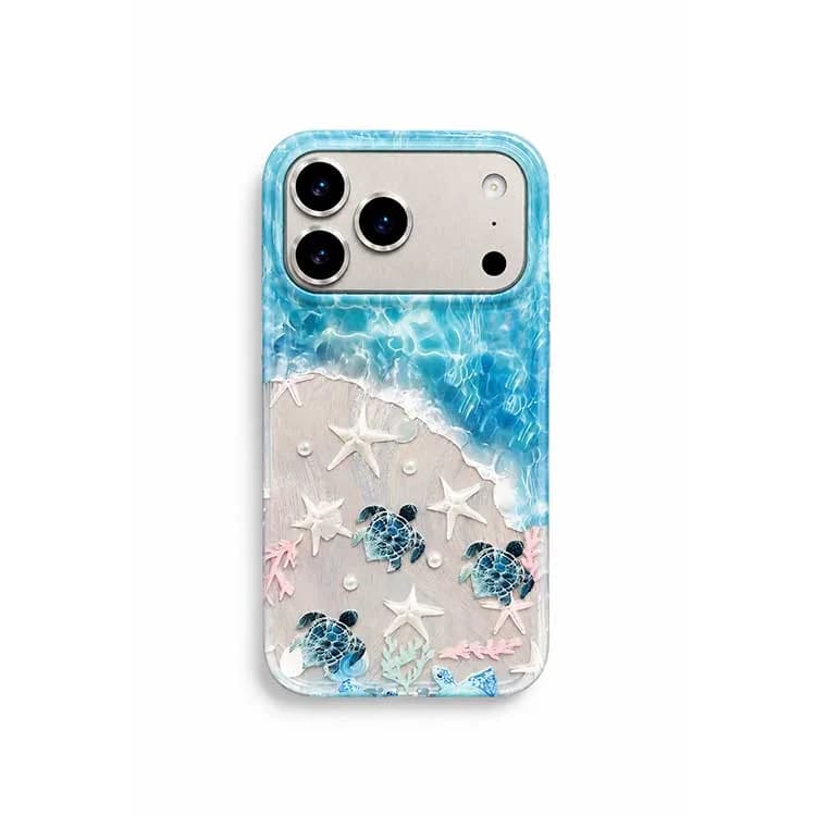 قاب هولوگرامی دریا مدل iPhone 17 Pro Max | قاب فانتزی شیک