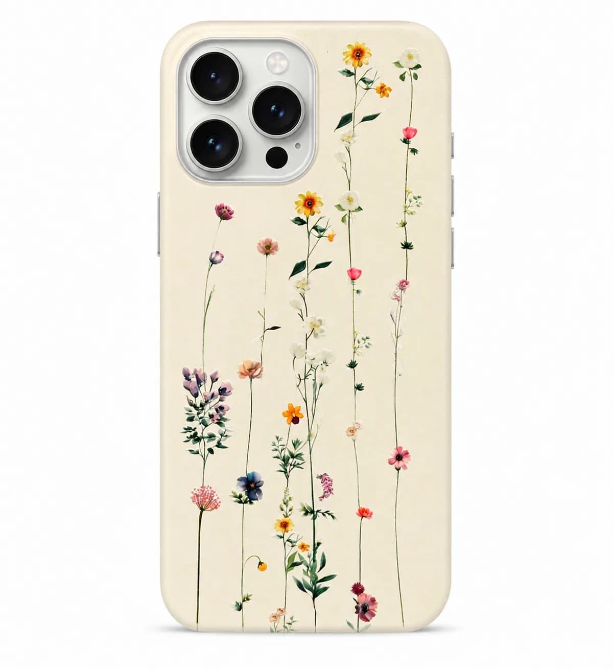 قاب طرح گل خیزران چرمی آیفون iPhone 16 Pro Max | قاب چرمی فانتزی با طراحی گل برجسته