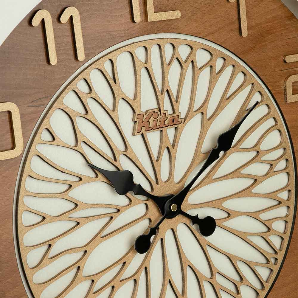 ساعت دیواری چوبی کیتا، مدل رویال، کد CKS 644-W – (60 ،40 و 80 cm) — تصویر ۴