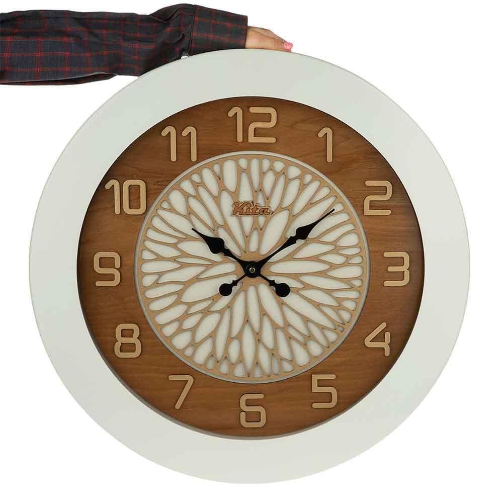 ساعت دیواری چوبی کیتا، مدل رویال، کد CKS 644-W – (60 ،40 و 80 cm) — تصویر ۷