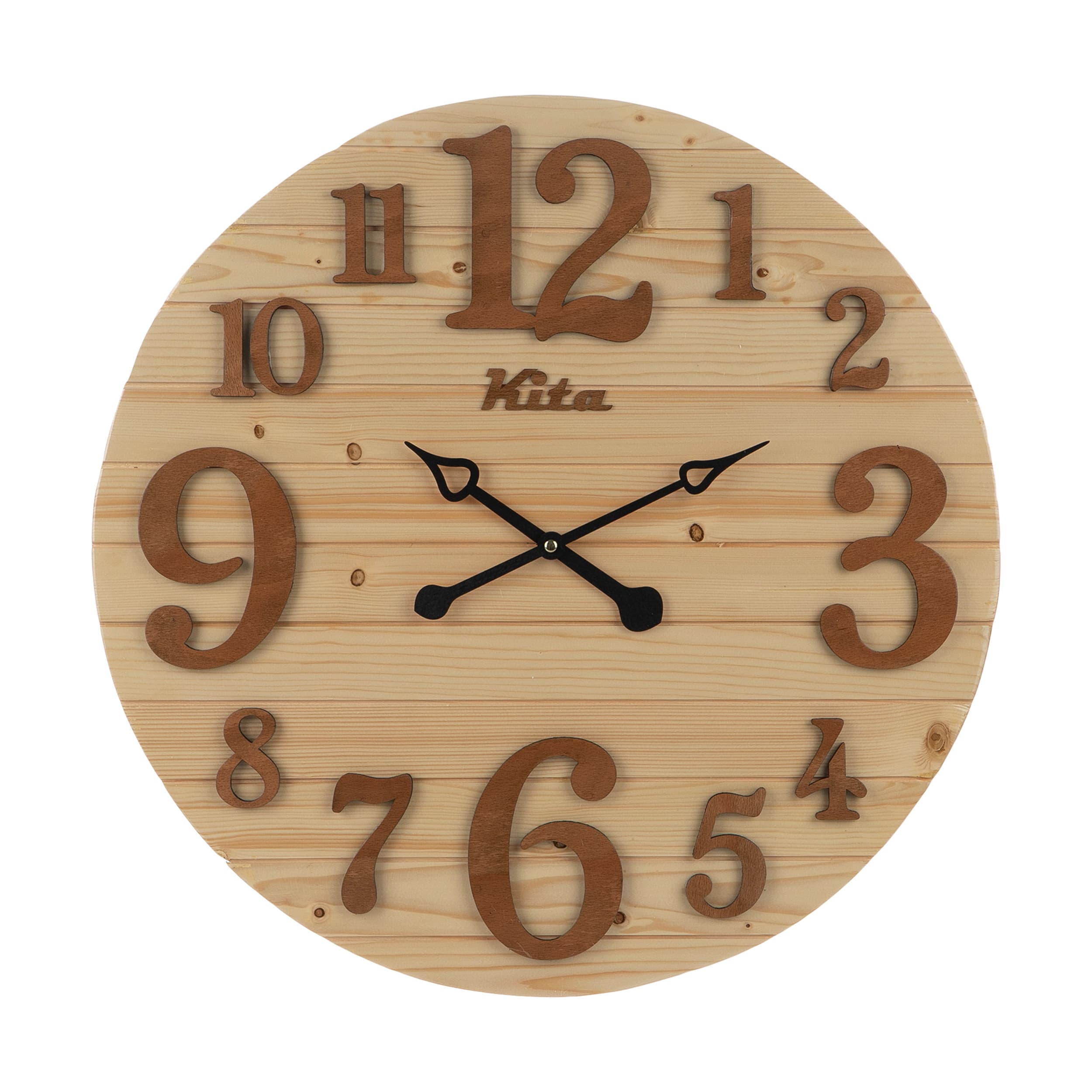 ساعت دیواری چوبی کیتا، مدل هارمونی، کد CKH 632-K – (قطر 58 cm)