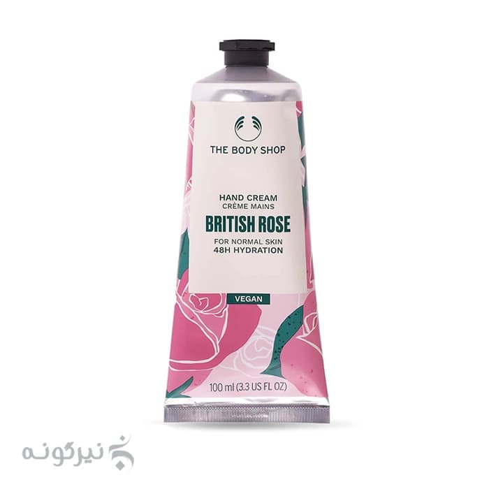 کرم مرطوب کننده دست British Rose بادی شاپ