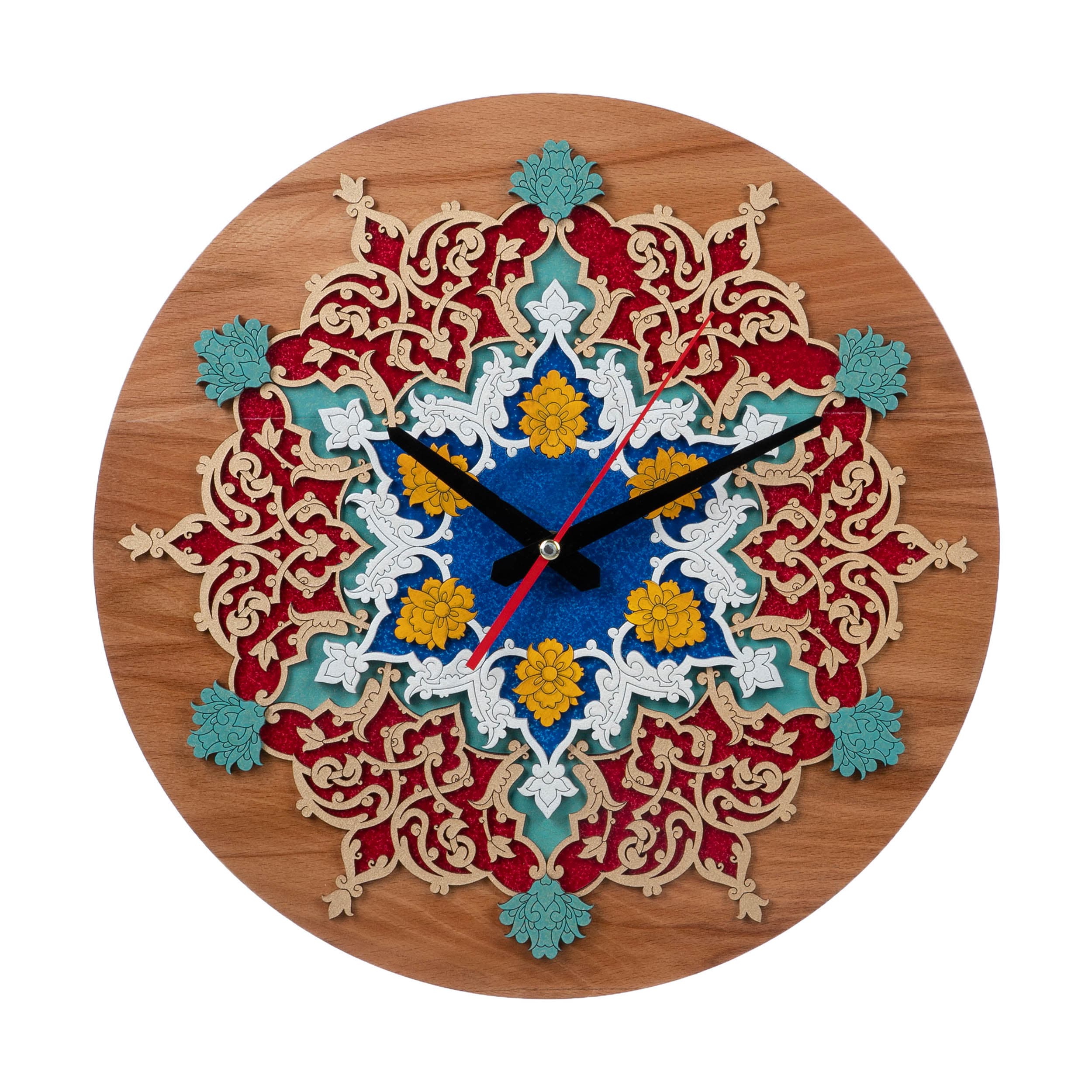 ساعت دیواری چوبی مدل کلاسیک کد CK 610-L – بسته 5 عددی