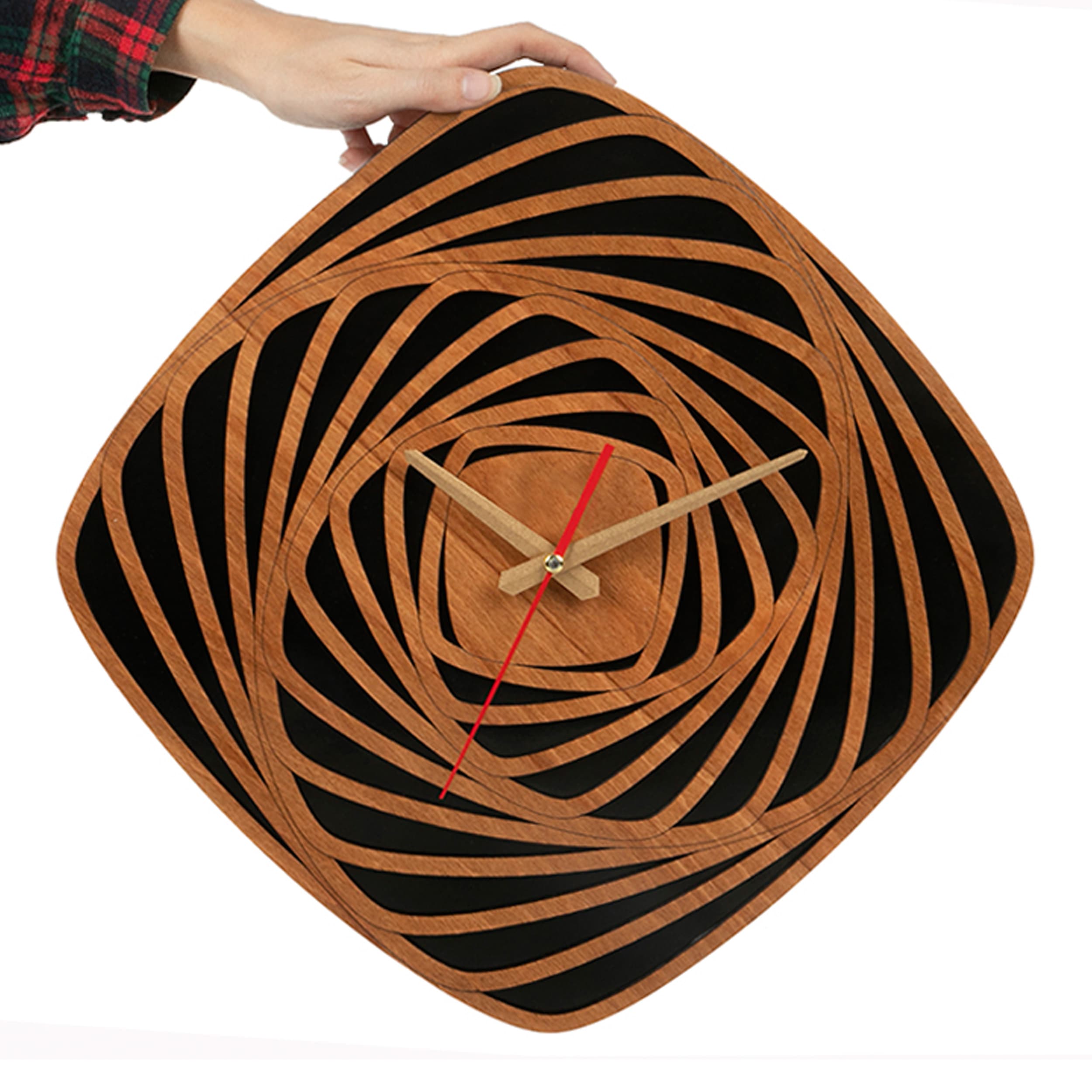 ساعت دیواری چوبی مدل کلاسیک کد CK 607-CM – بسته 5 عددی — تصویر ۶