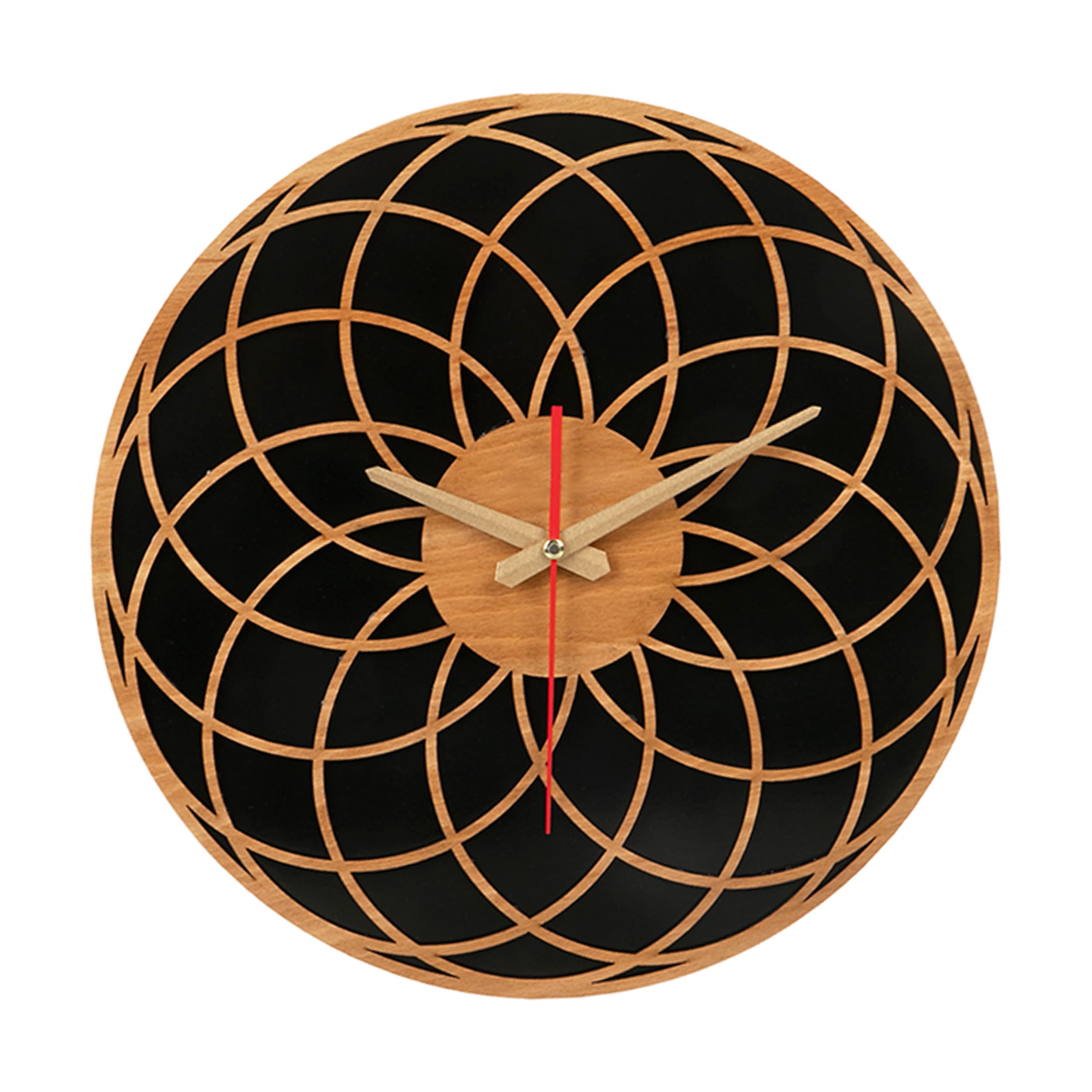 ساعت دیواری چوبی مدل کلاسیک کد CK 606-CM – بسته 5 عددی