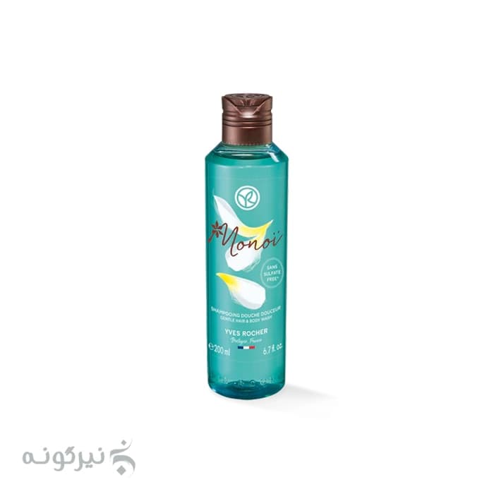 شامپو سر و بدن بدون سولفات ایوروشه مدل Monoi