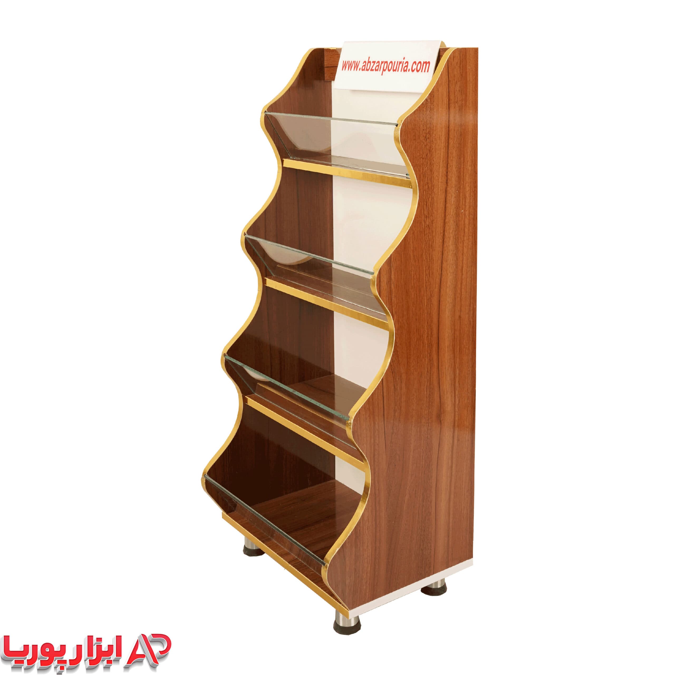 استند شکلات 4 طبقه طرح چوب