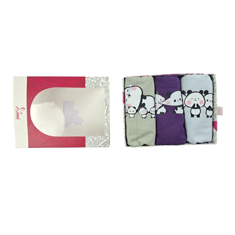 شورت زنانه EMA طرح پاندا پنبه سایزبندی:L,XL,XXL, |کد محصول: 82206 |عمده |حداقل قابل سفارش:3عدد | — تصویر ۴