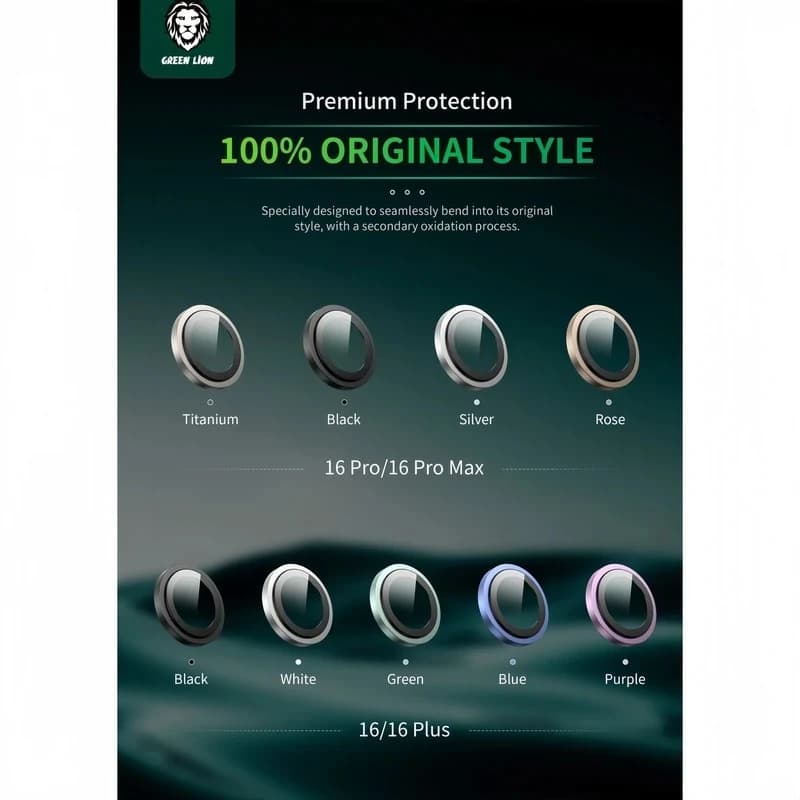 گلس لنز دوربین گرین مناسب iPhone 13 Pro Max رنگ Black (مشکی) — تصویر ۷